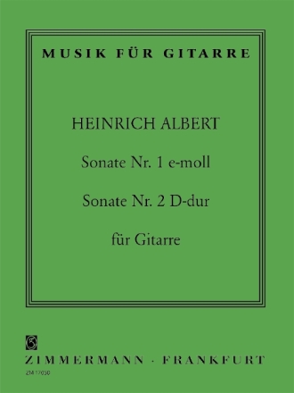Sonate e-Moll Nr.1 / Sonate D-Dur Nr.2 fr Gitarre