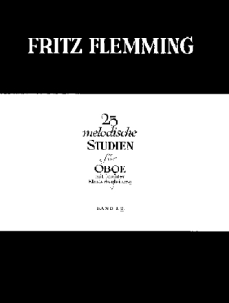 25 melodische Studien Band 2 fr Oboe und Klavier ad lib.