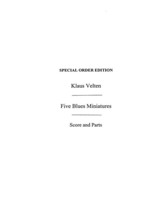 5 Blues Miniatures for 4 flutes  (SAAT) score and parts
