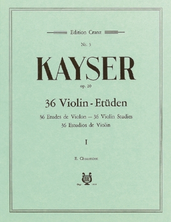 36 Violinetden op.20 Band 1 (Nr.1-12) fr Violine