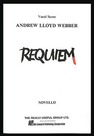 Requiem for soprano, tenor, treble, chorus and orchestra vocal score (en)