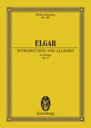 Introduction and allegro op.47 for strings,  miniature score
