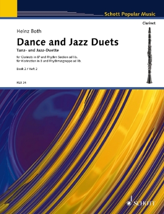 Tanz- und Jazzduette Band 2 fr 2 Klarinetten und Rhythmusgruppe ad lib. Spielpartitur