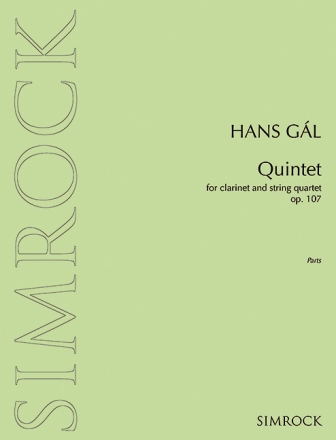 Quintet op.107 for clarinet and string quartet parts