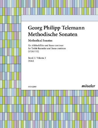Methodische Sonaten Band 3 fr Altblockflte und Bc