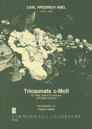 Triosonate c-Moll fr Flte, Violine und bc Partitur und Stimmen