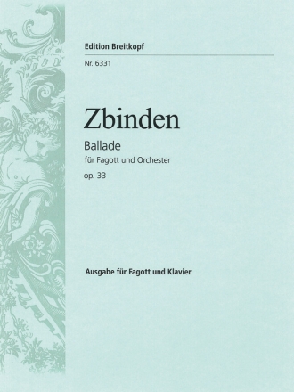 Ballade op.33 fr Fagott und Klavier