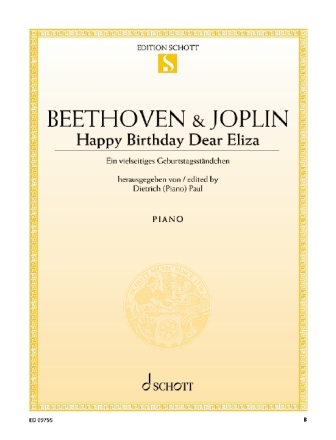 Beethoven, Ludwig van / Joplin, Scott: Happy Birthday Dear Eliza fr Klavier
