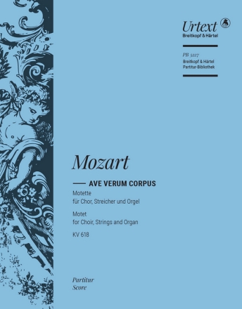 Ave verum corpus KV618 fr gem Chor, Streicher und Orgel Partitur