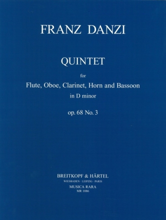 Quintett d-Moll op.68,3 fr Flte, Oboe, Klarinette, Horn und Fagott Stimmen