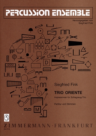 Trio Oriente Impressionen fr Schlagzeugtrio Partitur und Stimmen