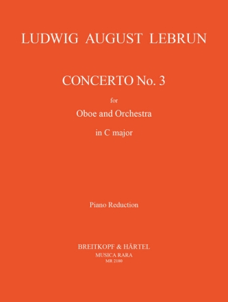 Konzert C-Dur Nr.3 für Oboe und Orchester für Oboe und Klavier