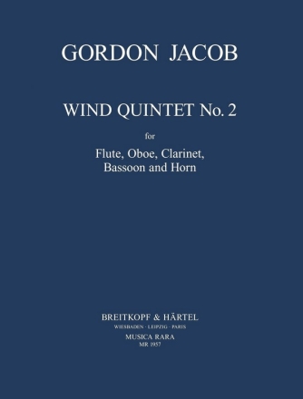 Quintett G-Dur Nr.2 fr Flte, Oboe Klarinette, Horn und Fagott Partitur und Stimmen