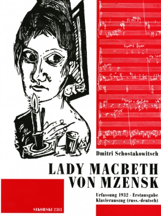 Lady Macbeth von Mzensk Oper Klavierauszug (r/dt) Urfassung 1932