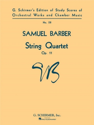 String Quartet op.11 study score