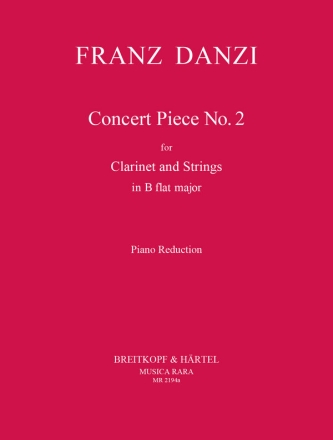 Concert Piece no.2 in g Minor for clarinet and String Quartet for clarinet and piano