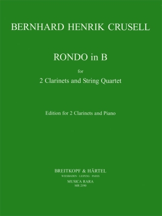 Rondo for 2 clarinets and string quartet for 2 clarinets and piano