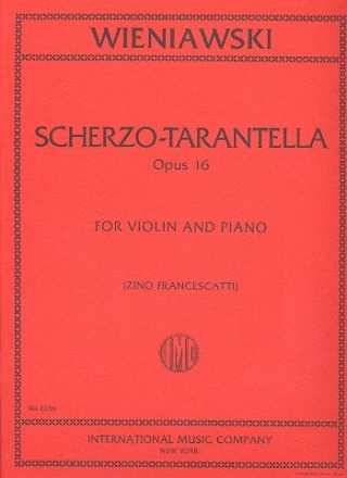 Scherzo-Tarantella op.16 for violin and piano