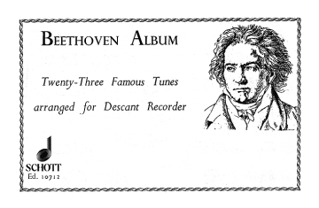 Beethoven Album 23 famous tunes for descant recorder