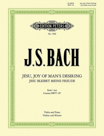 Jesus bleibet meine Freude aus BWV147 fr Violine und Klavier