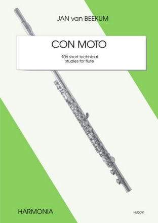 Con moto 106 short technical studies for flute