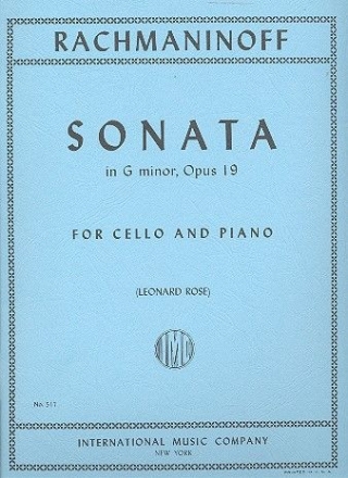 Sonata g minor op.19 for cello and piano