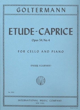 Etude-Caprice op.54 no.4 for cello and piano