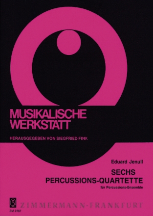 6 Percussions-Quartette fr Percussions-Ensemble Partitur