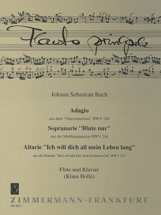 Adagio aus dem Osteroratorium BWV249 fr Flte und Klavier