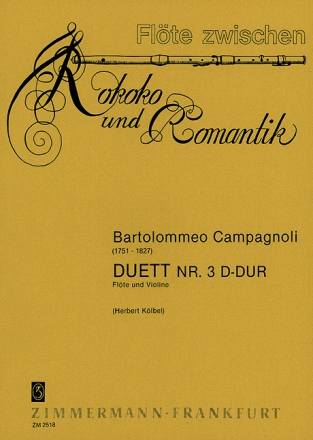 Duett D-Dur Nr.3 fr Flte und Violine