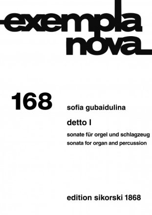 Detto 1 (Sonate) fr Orgel und Schlagzeug 2 Spielpartituren