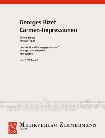 Carmen-Impressionen Band 3 fr 4 Flten Partitur und Stimmen