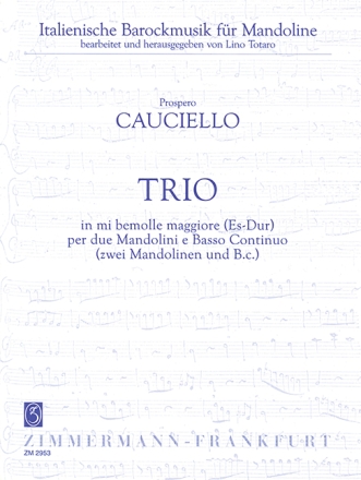 Trio Es-Dur fr 2 Mandolinen und Bc