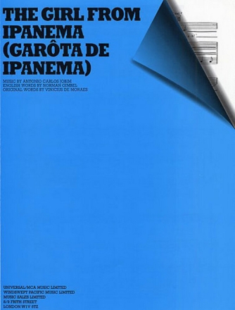 The Girl from Ipanema: Einzelausgabe Gesang/Klavier/Gitarre