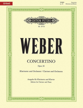 Concertino op.26 fr Klarinette und Orchester fr Klarinette und Klavier