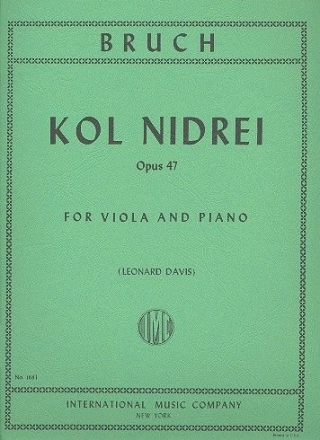 Kol nidrei op.47 for viola and piano