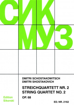 Streichquartett A-Dur Nr.2 op.68 Stimmen 