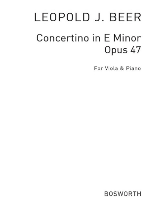 Concertino e minor op.47 for viola and piano