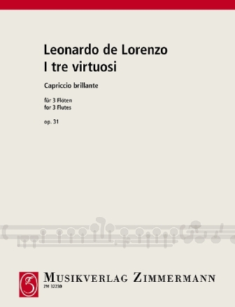 I tre virtuosi Capriccio brillante op.31 fr 3 Flten Partitur und Stimmen