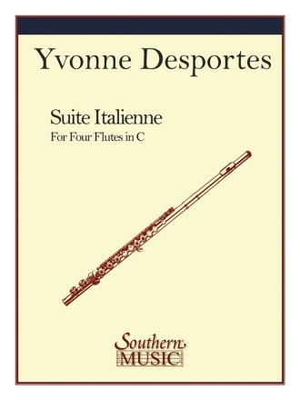 Suite italienne for 4 flutes in C score and parts