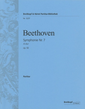 Sinfonie A-Dur Nr.7 op.92 fr Orchester Partitur