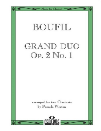 Grand duo op.2,1 for 2 clarinets