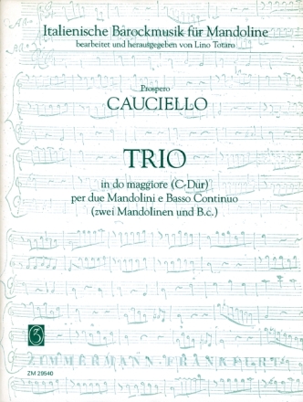 Trio C-Dur fr 2 Mandolinen und Bc
