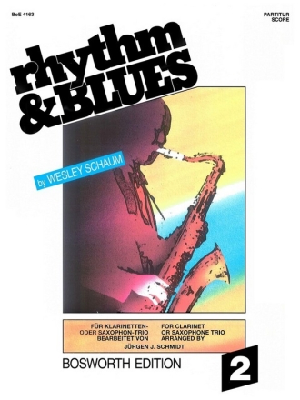 Rhythm and Blues Band 2 fr 3 Klarinetten (Saxophone) Partitur und Stimmen