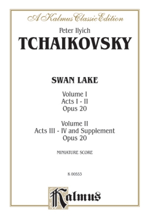Swan Lake op.20 miniature score cplt. in 2 volumes