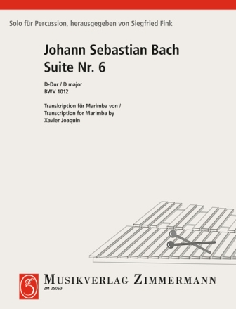 Suite D-Dur Nr.6 BWV1012 fr Marimba