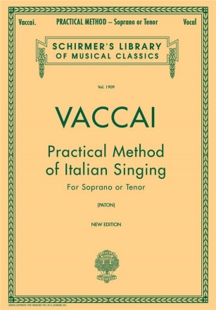 Practical Method of Italian Singing for soprano or tenor