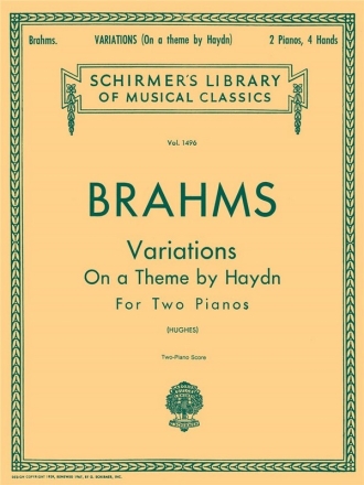 Variations on a Theme by Haydn op56b for 2 pianos