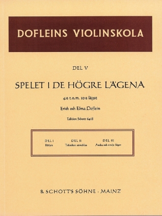 Dofleins Violinskola Band 5 fr Violine