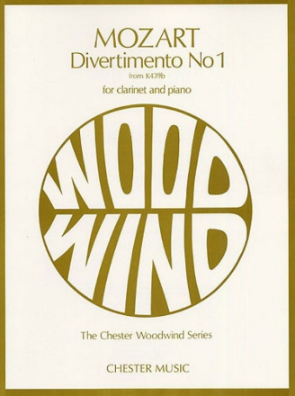 Divertimento no.1 KV439b for clarinet and piano